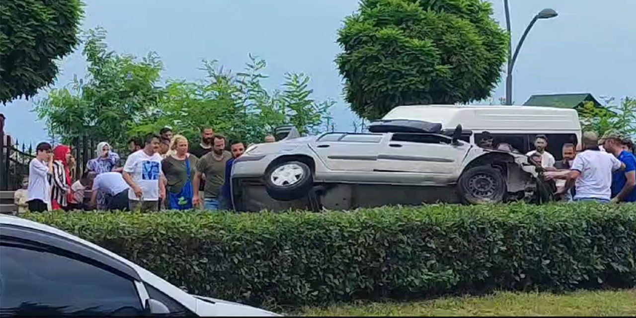 Rize’de Trafik Kazası 6 Yaralı