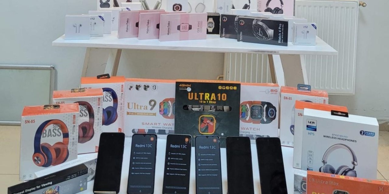 Malatya’da Kaçak Cep Telefonu Operasyonu