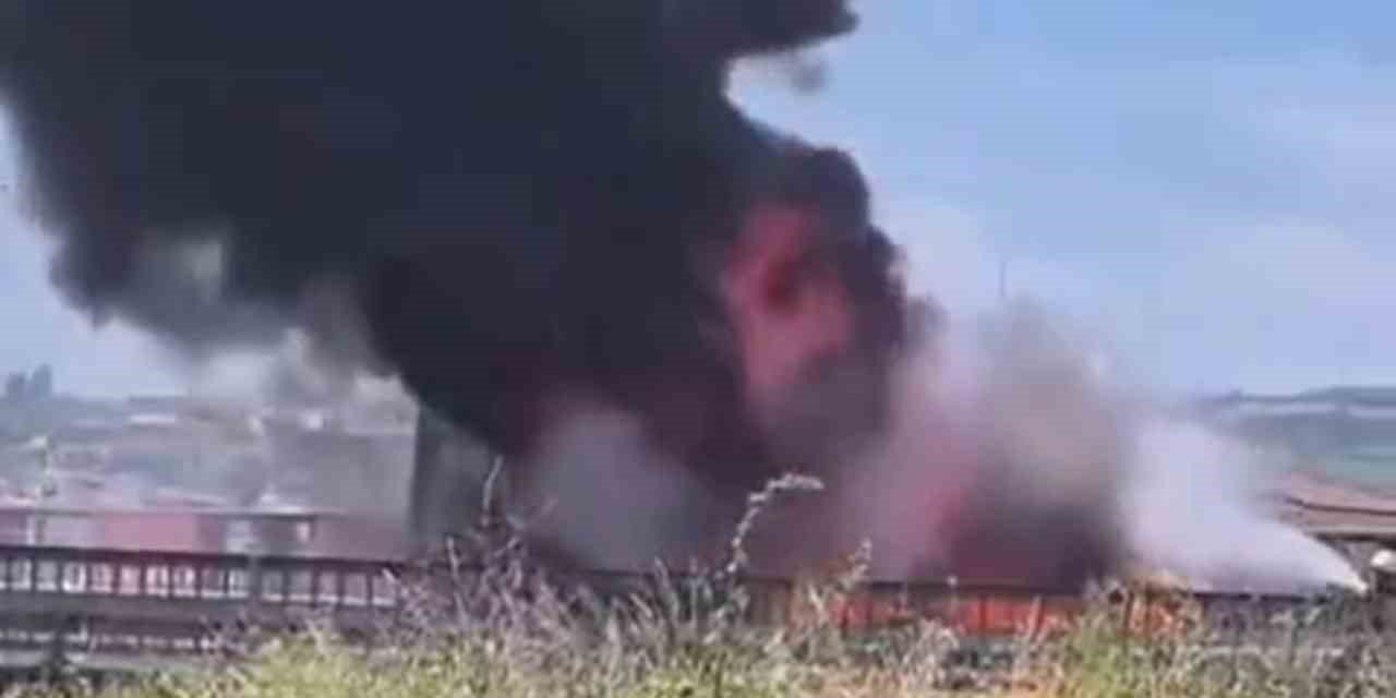 Hasta Taşıyan Ambulans Alevlere Teslim Oldu