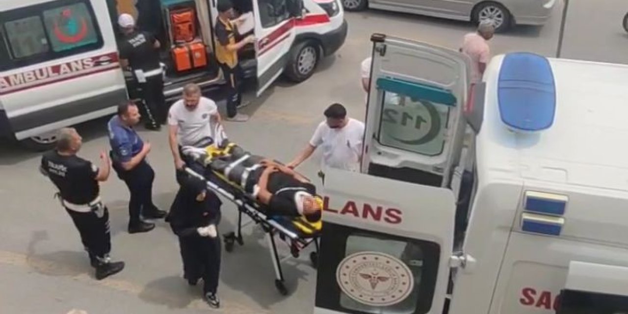 İki Motosikletli Çarpıştı, 2 Kişi Yaralandı: O Anlar Kamerada