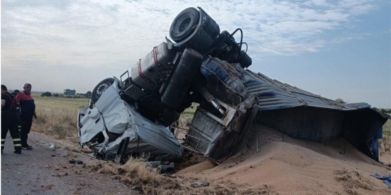 Mardin’de Tır Devrildi: 1 Yaralı