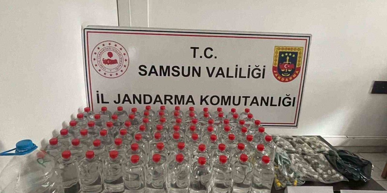Jandarma Depoda Sahte Alkol Üretim Maddeleri Ele Geçirdi