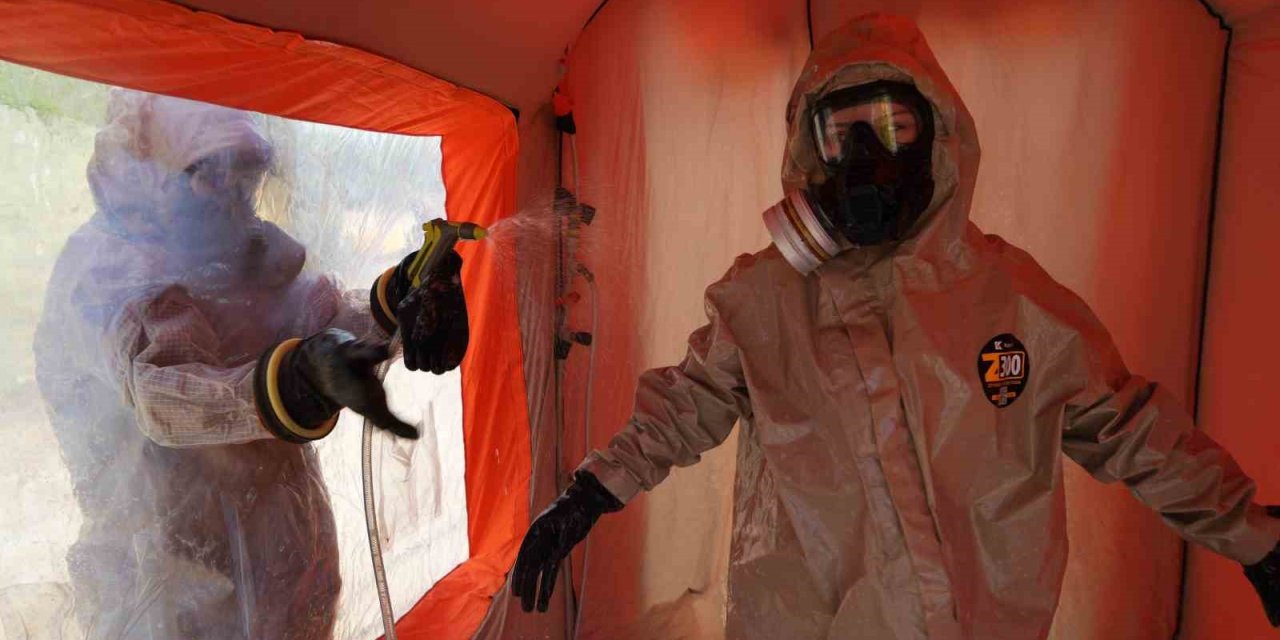 Afad’dan Nefes Kesen ’kimyasal’ Tatbikat