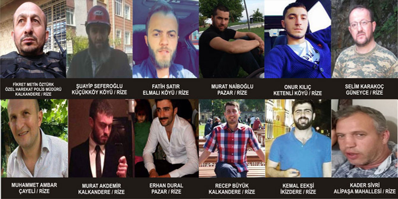 15 Temmuz'un 12 Şehidinin Memleketi Rize’de 15 Temmuz Anma Programı Belli Oldu