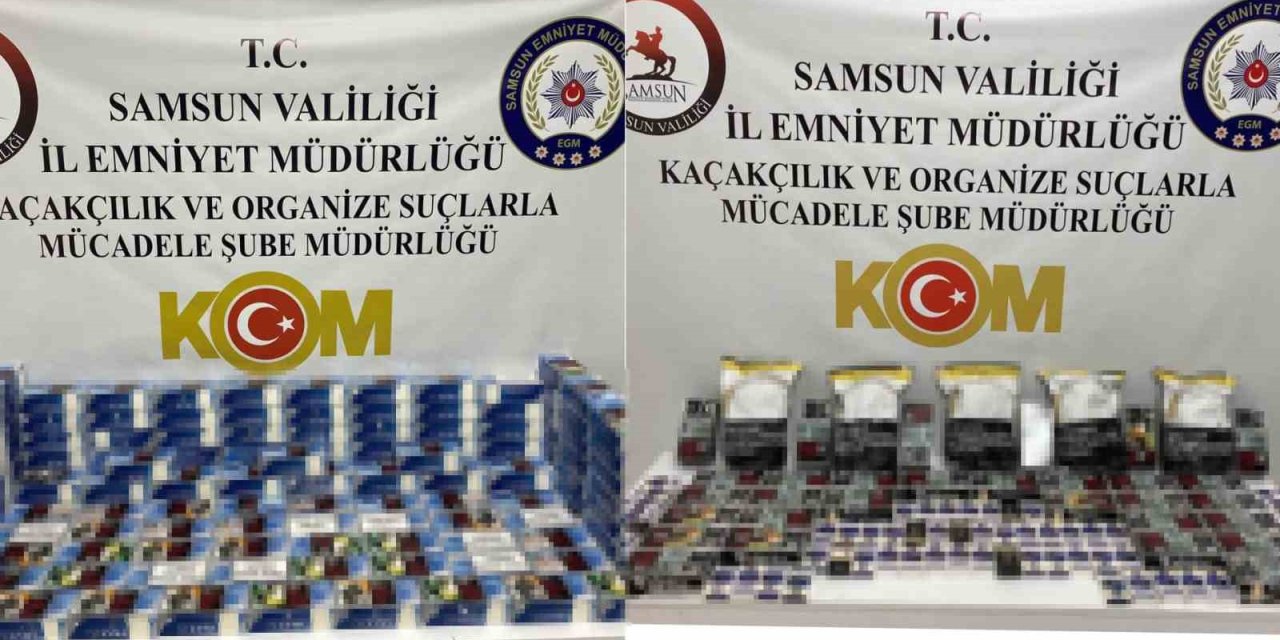 Samsun’da 37 Bin 180 Adet Makaron Ele Geçirildi