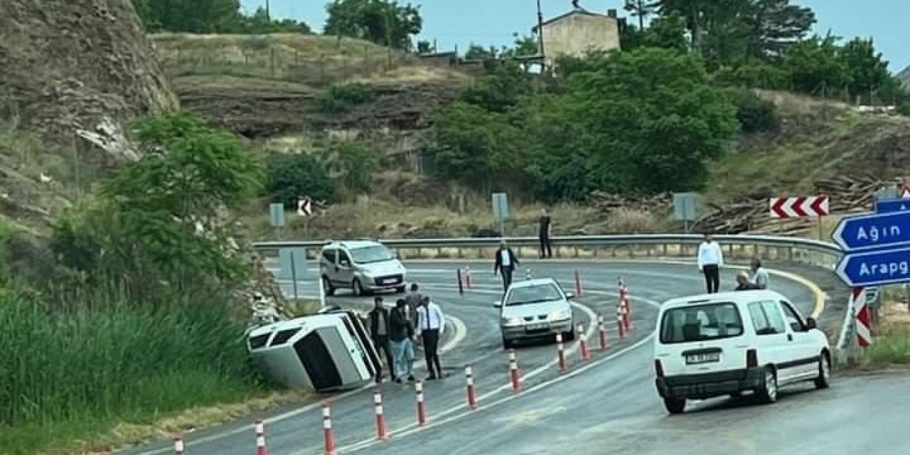 Elazığ’da Trafik Kazası: 1 Yaralı