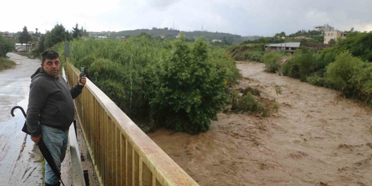 Aşırı Yağışla Birlikte Derelerin Debisi Arttı