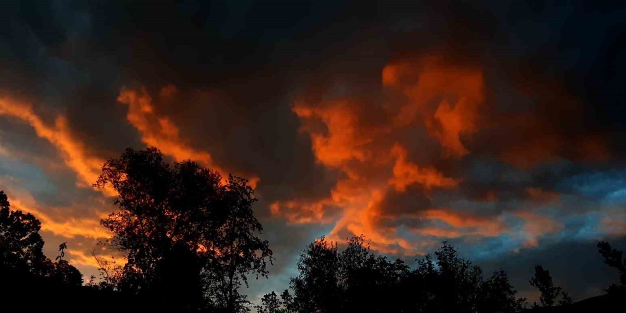 Bolu’da Gün Batımında Eşsiz Görüntüler Ortaya Çıktı