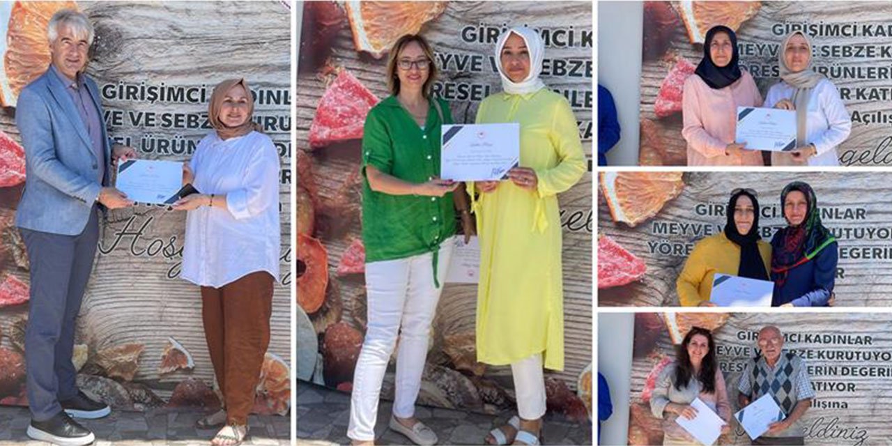 Rize’de Girişimci Kadınlara Sertifikaları Verildi