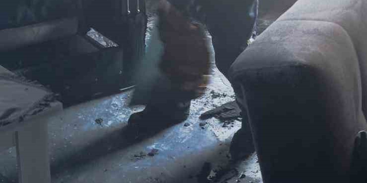 Arsuz’da Yanan Evde Maddi Hasar Oluştu