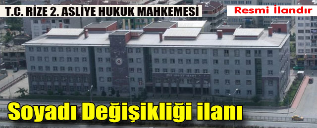 Soyadı Değişikliği İlanı