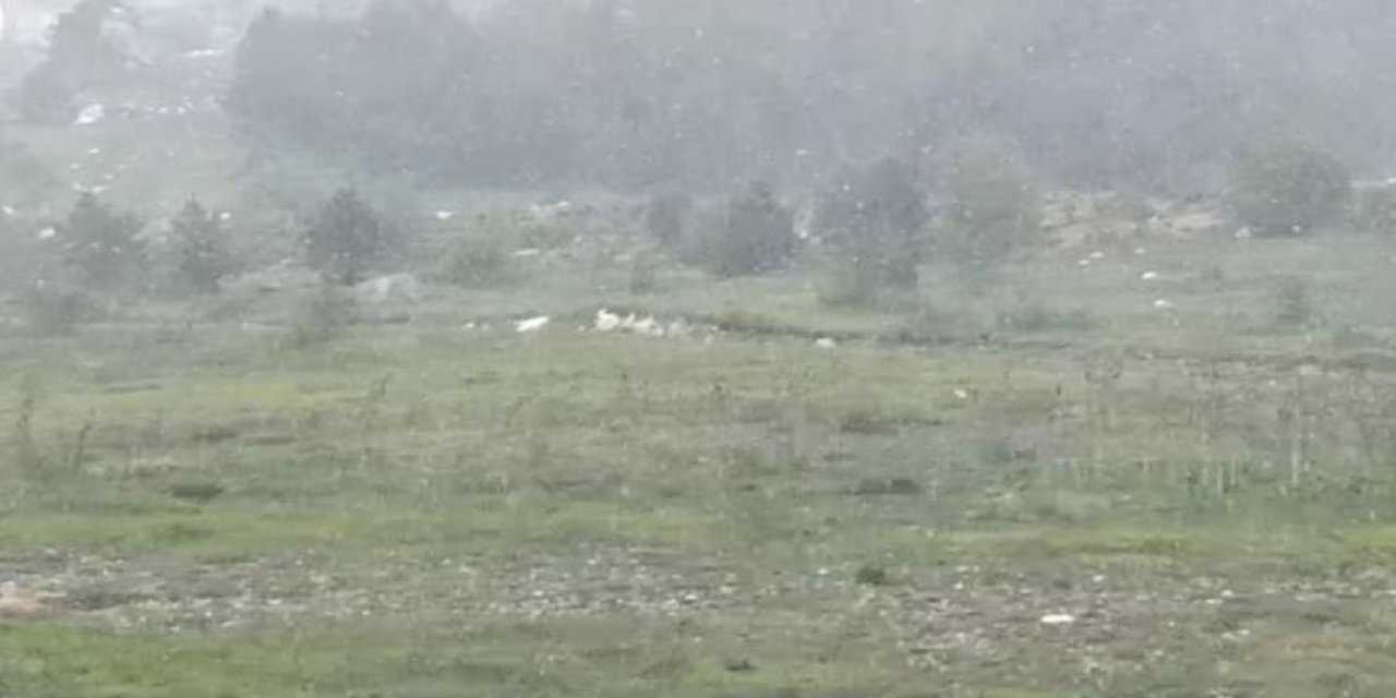 Karabük’ün Yüksek Kesimlerinde Kar Yağışı Etkili Oldu