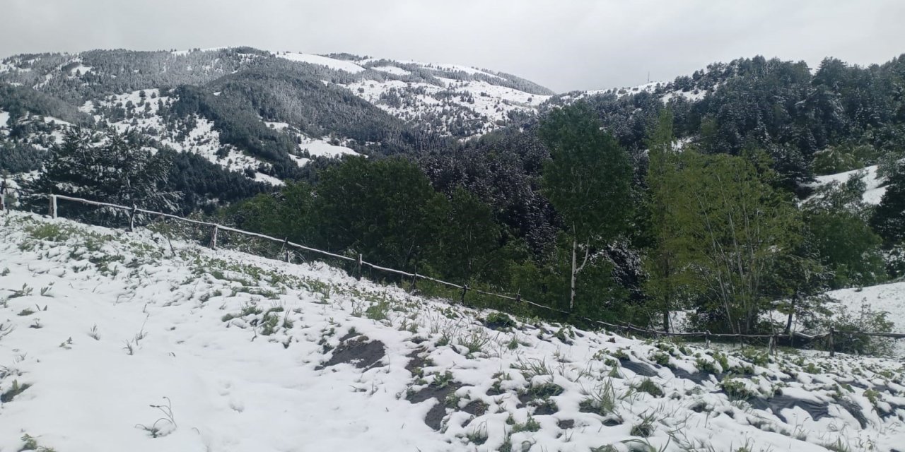 Çorum’da Mayıs Ayında Kar Sürprizi
