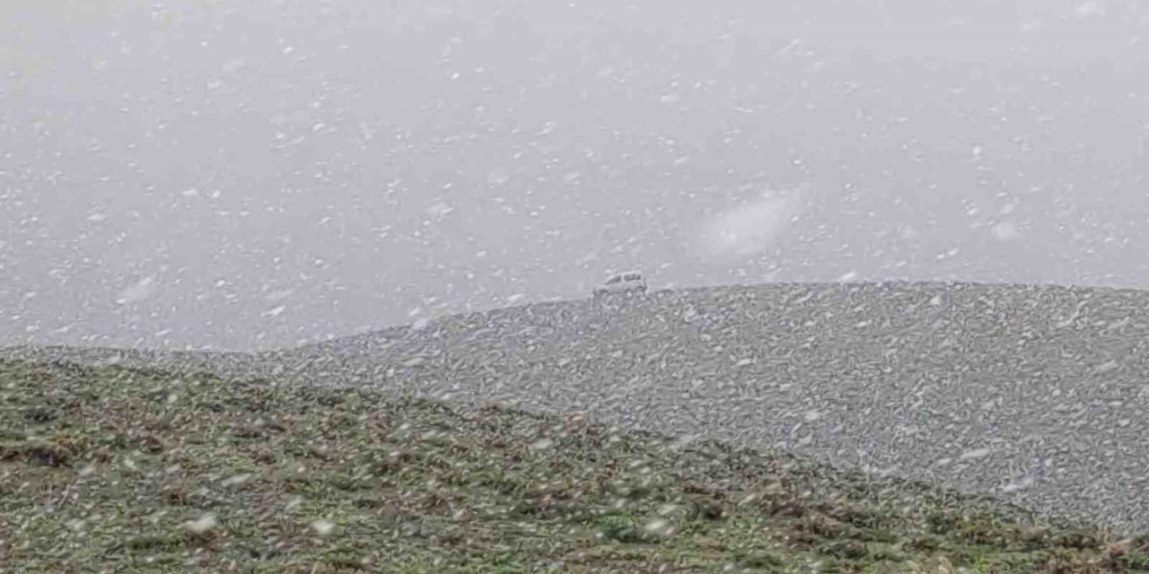 Van’ın Yüksek Kesimlerinde Mayıs Ayında Lapa Lapa Kar Yağdı