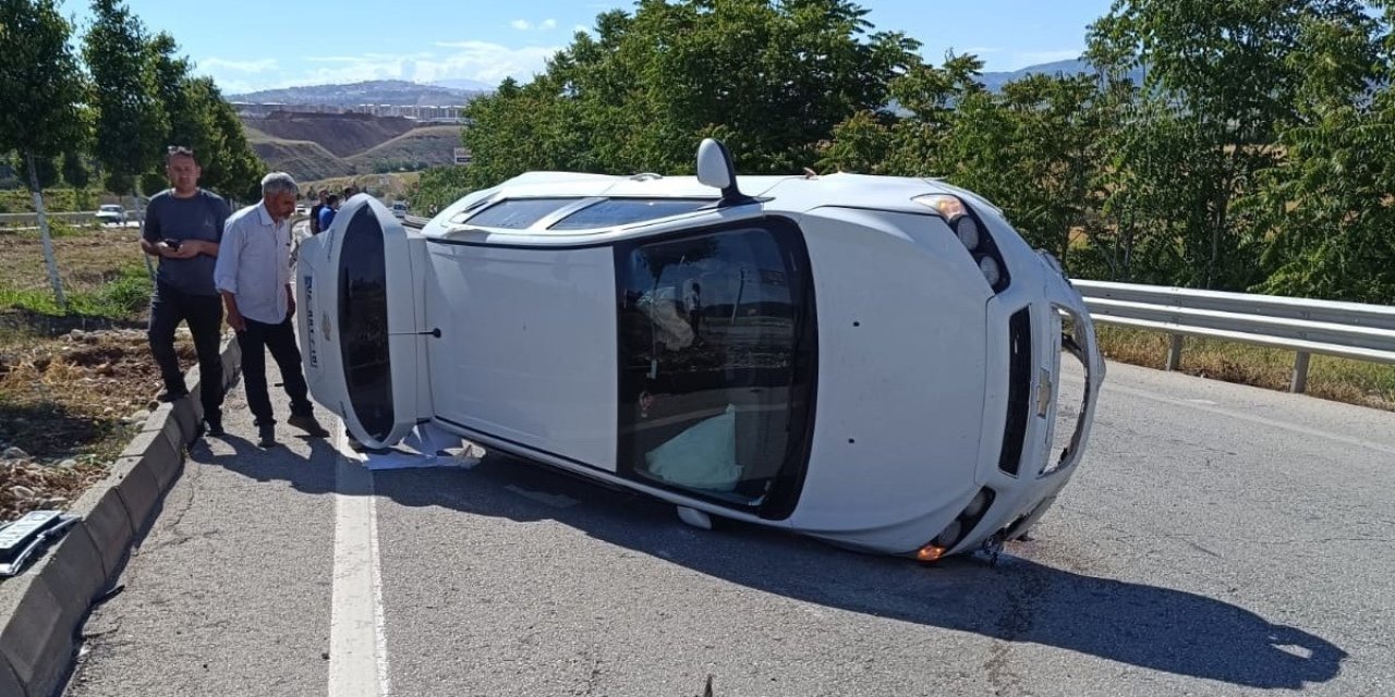 Otomobil Takla Attı: 1 Yaralı