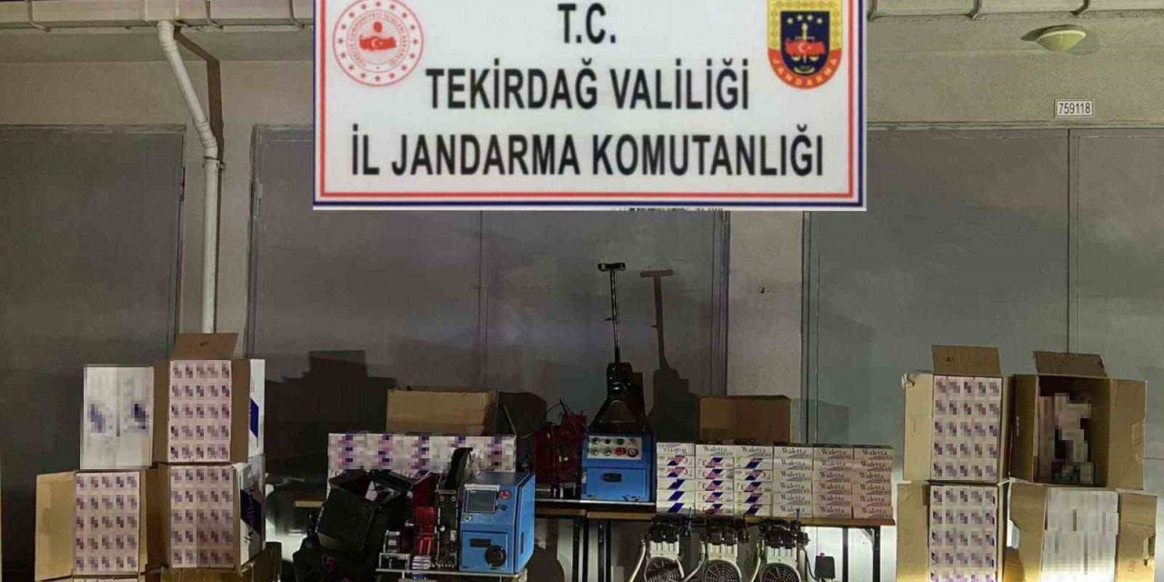 Tekirdağ’da Kaçak Sigara Operasyonu