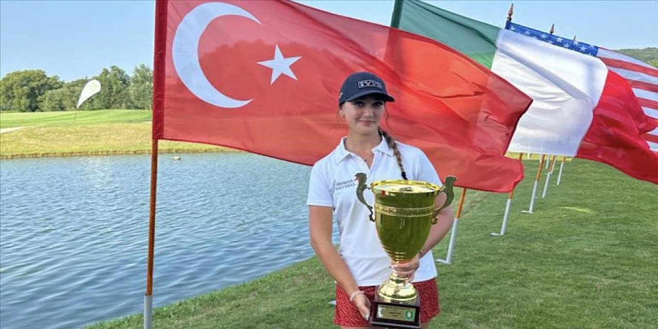 Milli golfçü Deniz Sapmaz, Macaristan'da kadınlar kategorisinde şampiyon oldu