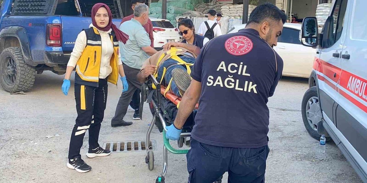 Devrilen Motosikletin Sürücüsü Yaralandı