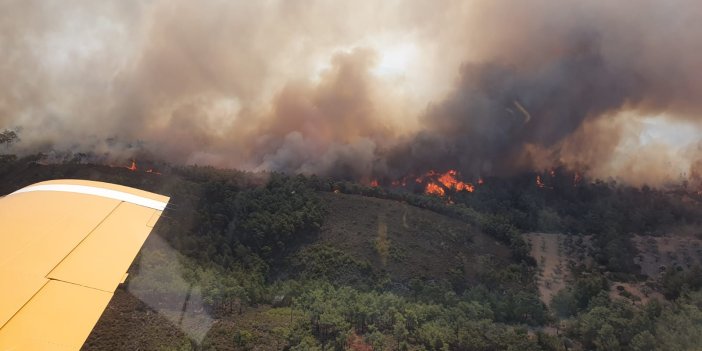 Tarım Ve Orman Bakanlığı: Yunanistan'daki Yangında138 Sorti, 414 Ton Su Atımı Yapıldı