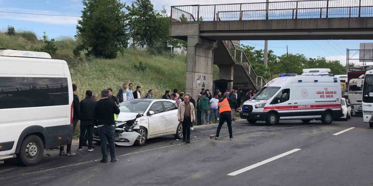 Çorlu’da Zincirleme Kaza: 4 Yaralı