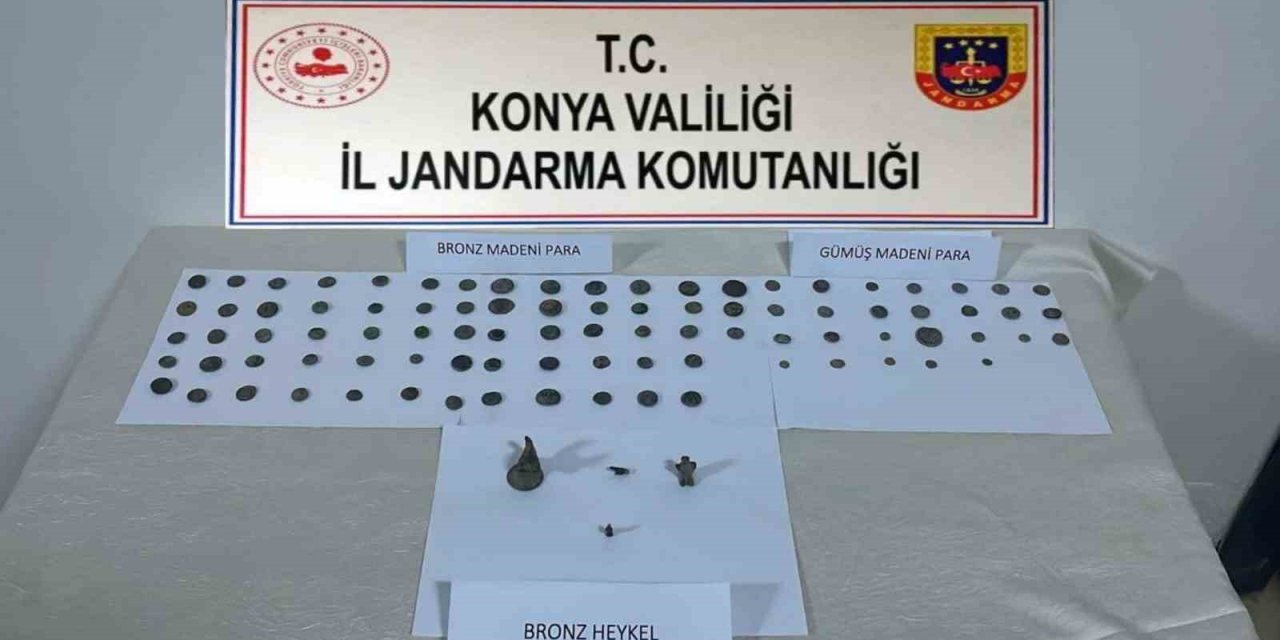 Konya’da Jandarmadan Tarihi Eser Operasyonu