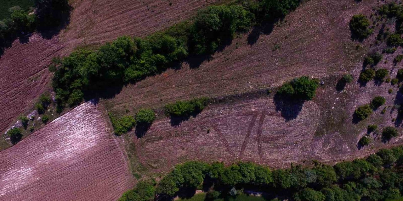 Tarlasına ‘Gazze’ Yazdı