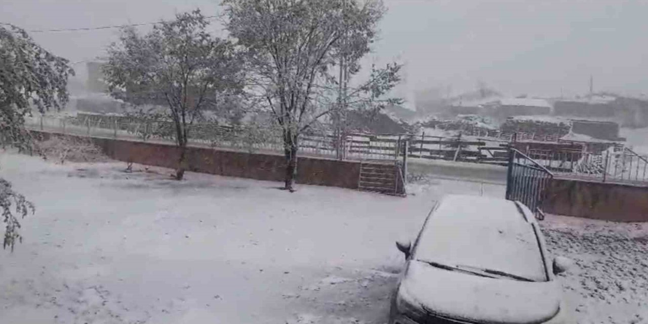 Aşkale’de Kar Yağışı Etkili Oluyor