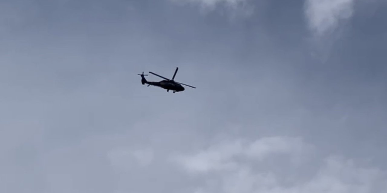 Dağda Attan Düşen Kadın Helikopterle Hastaneye Kaldırıldı