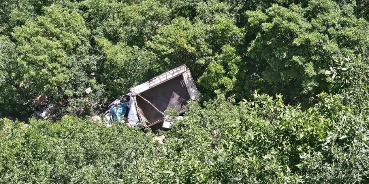 Pervari’de Kamyonet Şarampole Yuvarlandı: 1 Yaralı