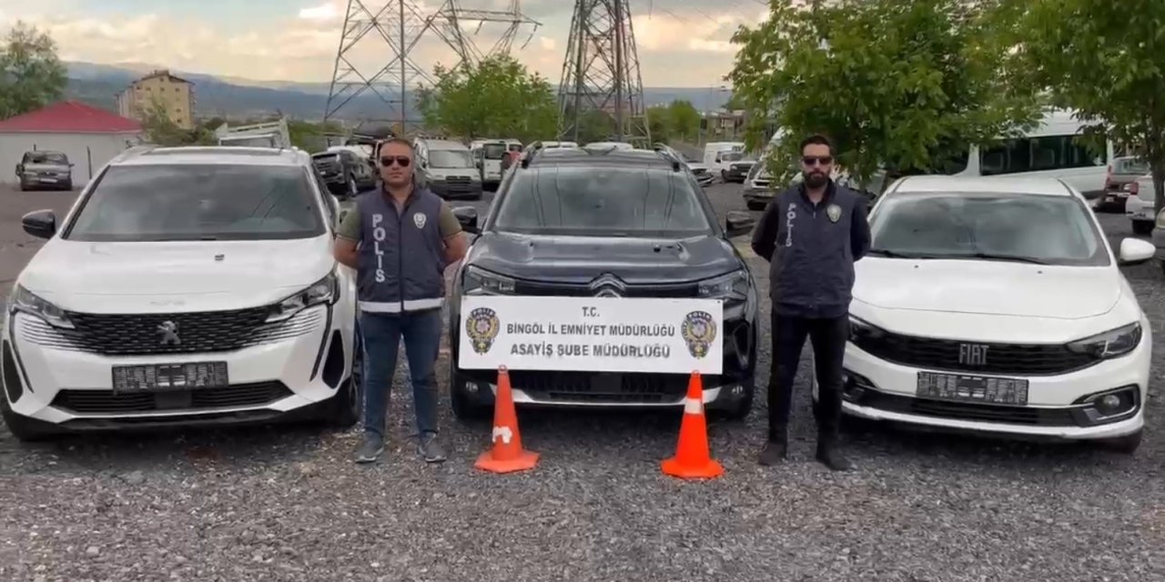 Bingöl’de Çalıntı Araçlar Ele Geçirildi