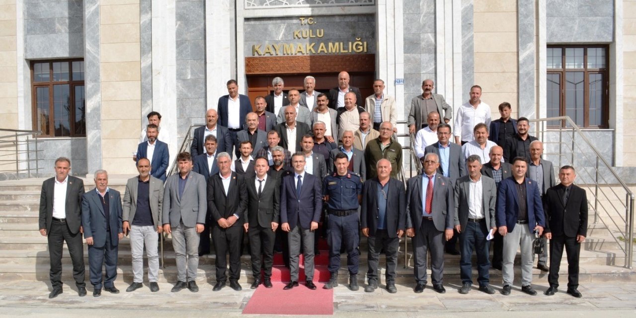 Kaymakam Canpolat Mahalle Muhtarları İle Bir Araya Geldi