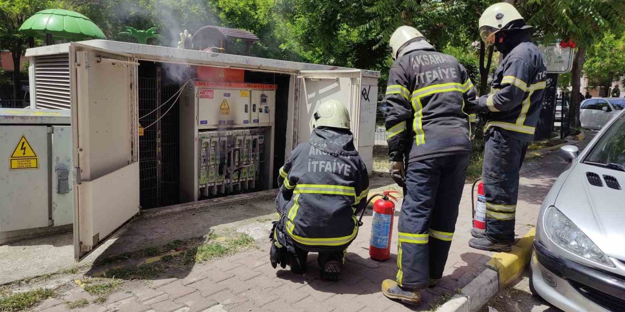 Aksaray’da Elektrik Panosunda Yangın Paniği
