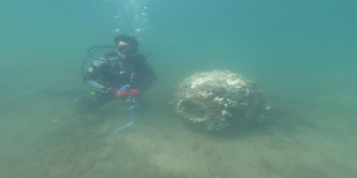 Bozcaada Açıklarında Bulunan 2. Dünya Savaşı'ndan Kalma Mayın Kontrollü Patlatıldı