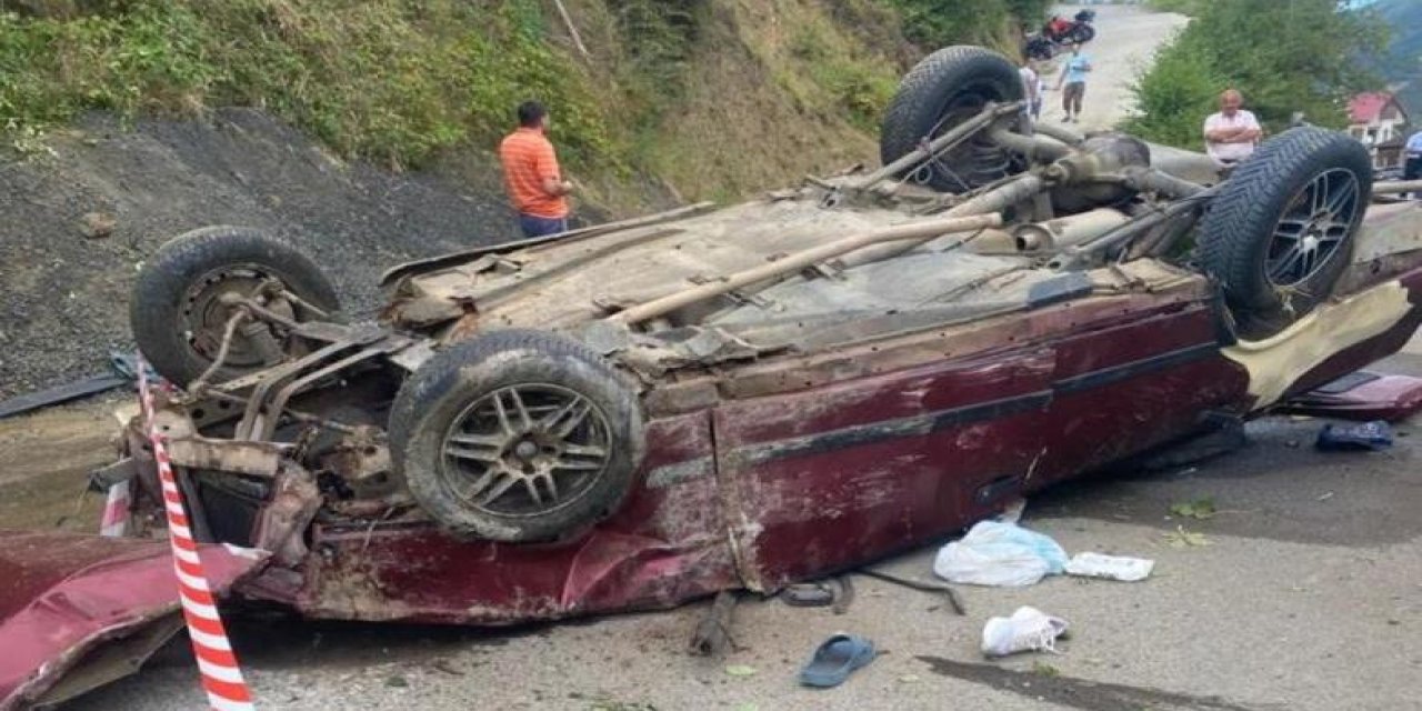 Trabzon’da trafik kazası 2 yaralı