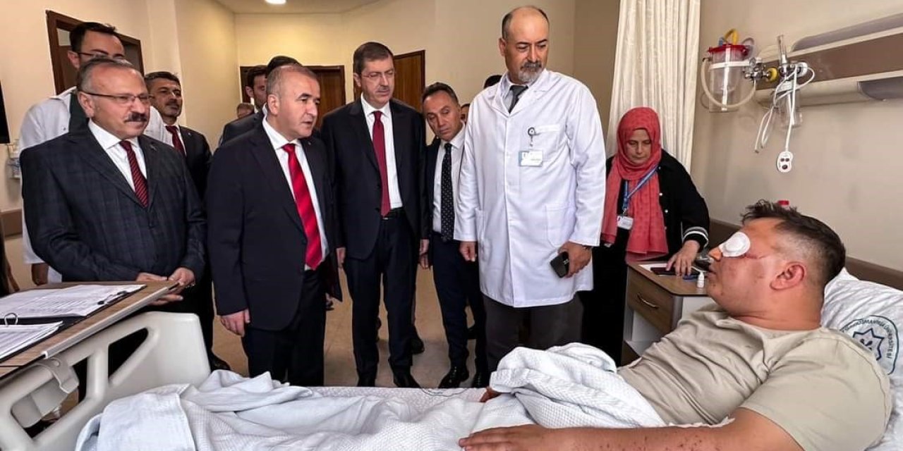 Vali Hatipoğlu, Patlamada Yaralanan Jandarma Personelini Ziyaret Etti