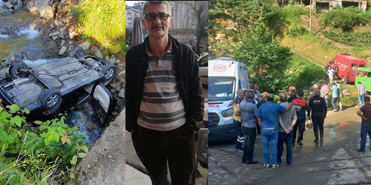 Rize'de Otomobil Köprüden Düştü: 1 Ölü, 1 Yaralı