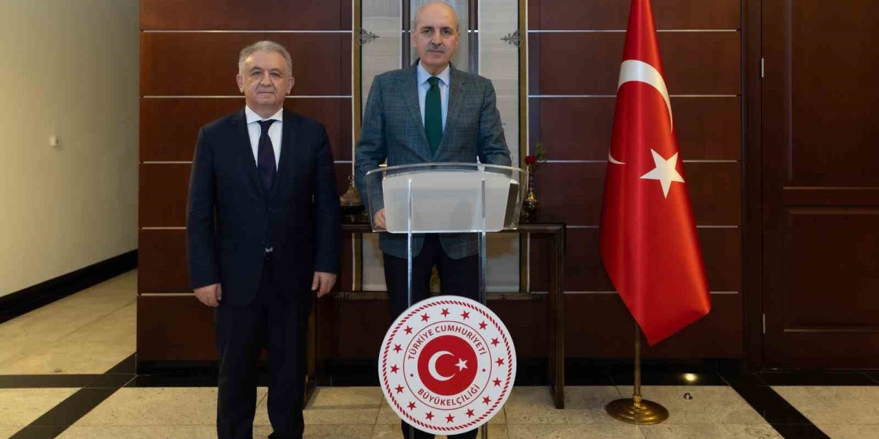 Tbmm Başkanı Kurtulmuş, Türkiye’nin Astana Büyükelçiliğini Ziyaret Etti