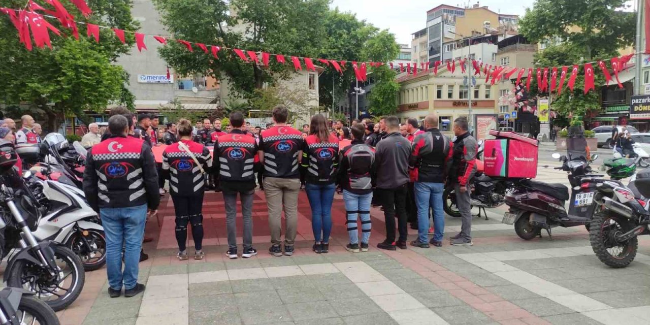 Orhangazi’de Motosikletlerle 19 Mayıs Konvoyu