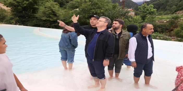 Giresun’un selden etkilenen turizm alanlarında Vali Enver Ünlü’den inceleme