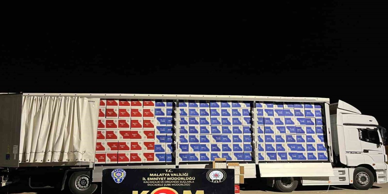 Malatya’da Milyonlarca Makaron Ele Geçirildi