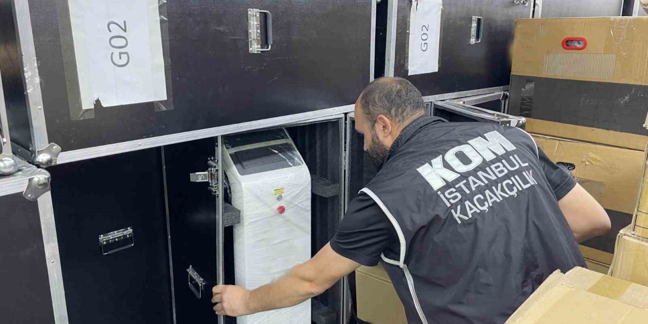İstanbul’da Kaçakçılık Operasyonu: 100 Milyon Liralık Bakım Cihazı Ele Geçirildi