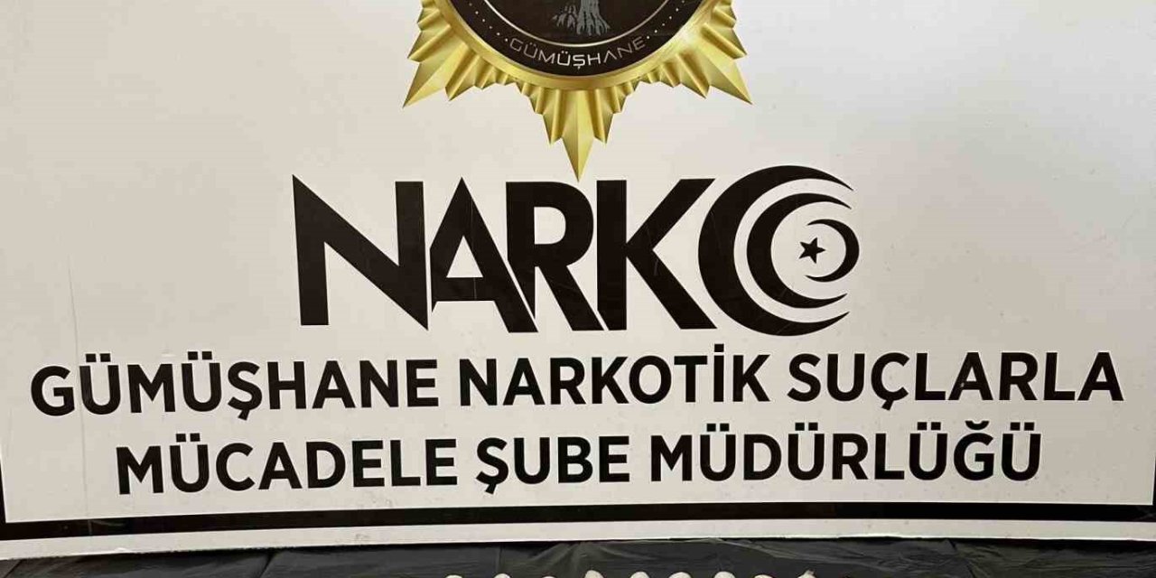 Gümüşhane’den Uyuşturucu Karnında Bile Olsa Geçit Yok