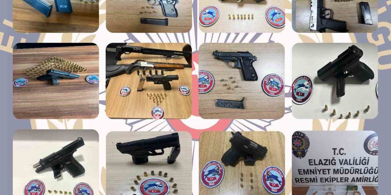 Elazığ’da 18 Adet Ruhsatsız Silah Ele Geçirildi