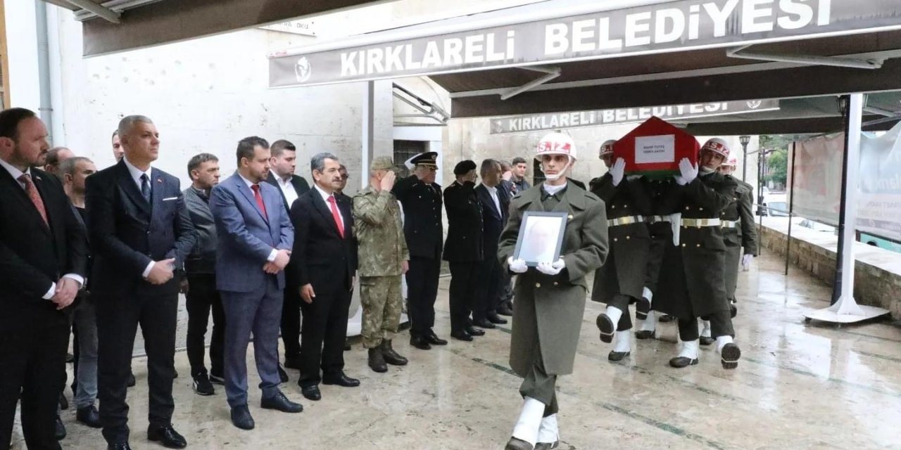 Kırklareli’nde Kıbrıs Gazisi Son Yolculuğuna Uğurlandı