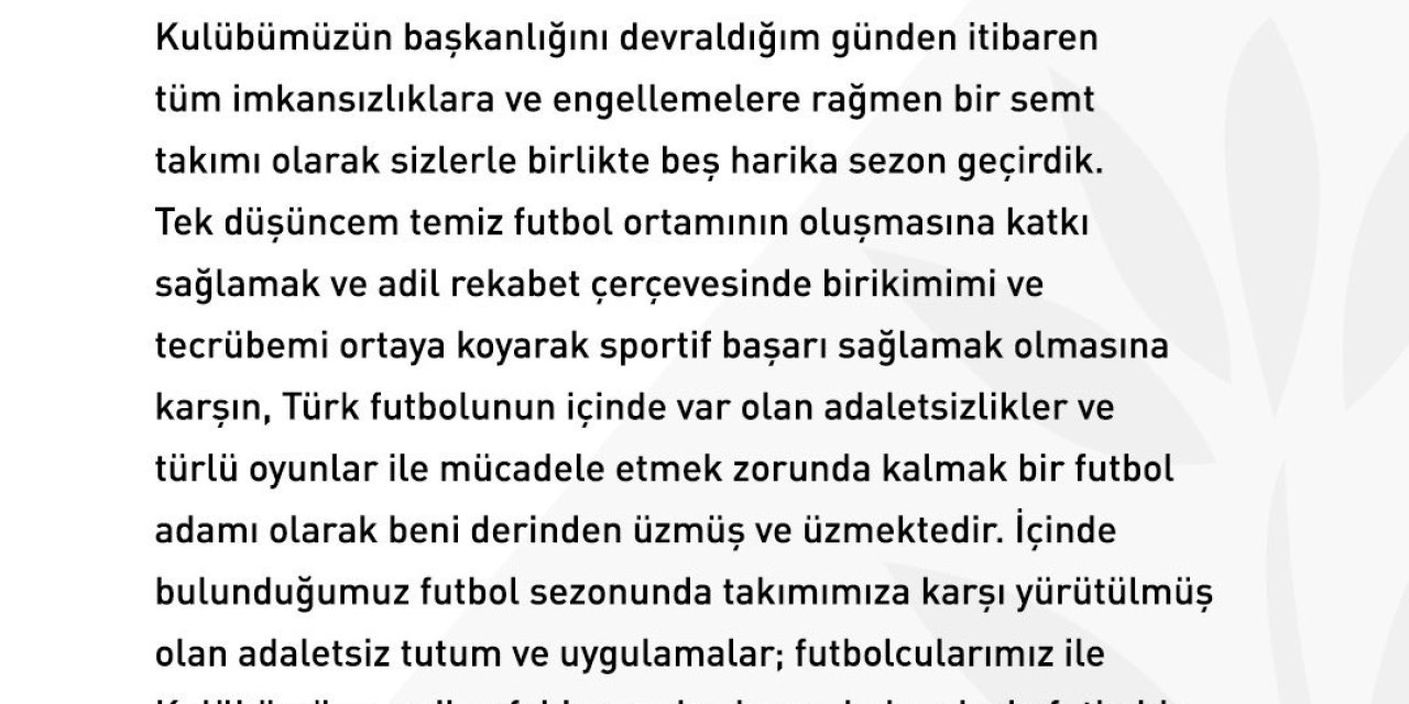 Süleyman Hurma: "Karagümrük’ün Daha Da Güçlenerek Süper Lig’e Döneceğinden Kimsenin Şüphesi Olmasın"