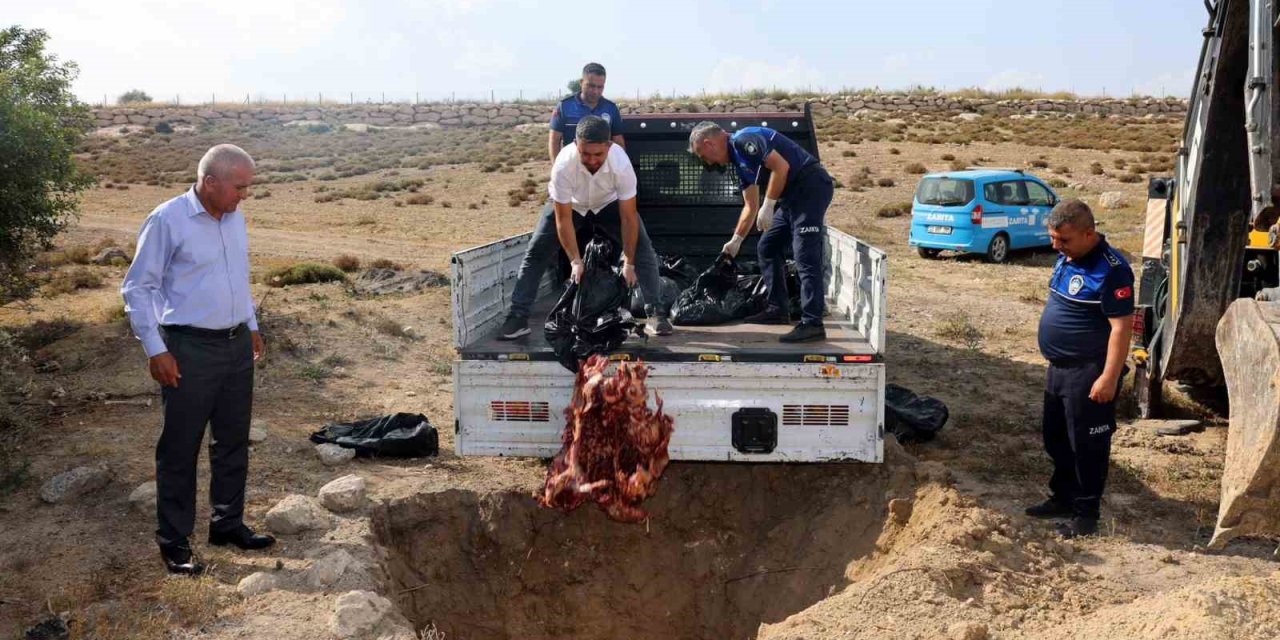 Mersin’de Menşei Belirsiz 500 Kilo Et Ele Geçirildi