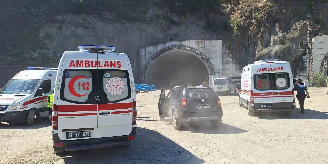 Trabzon’da Tünel İnşaatında İskele Çöktü: 5 İşçi Yaralandı