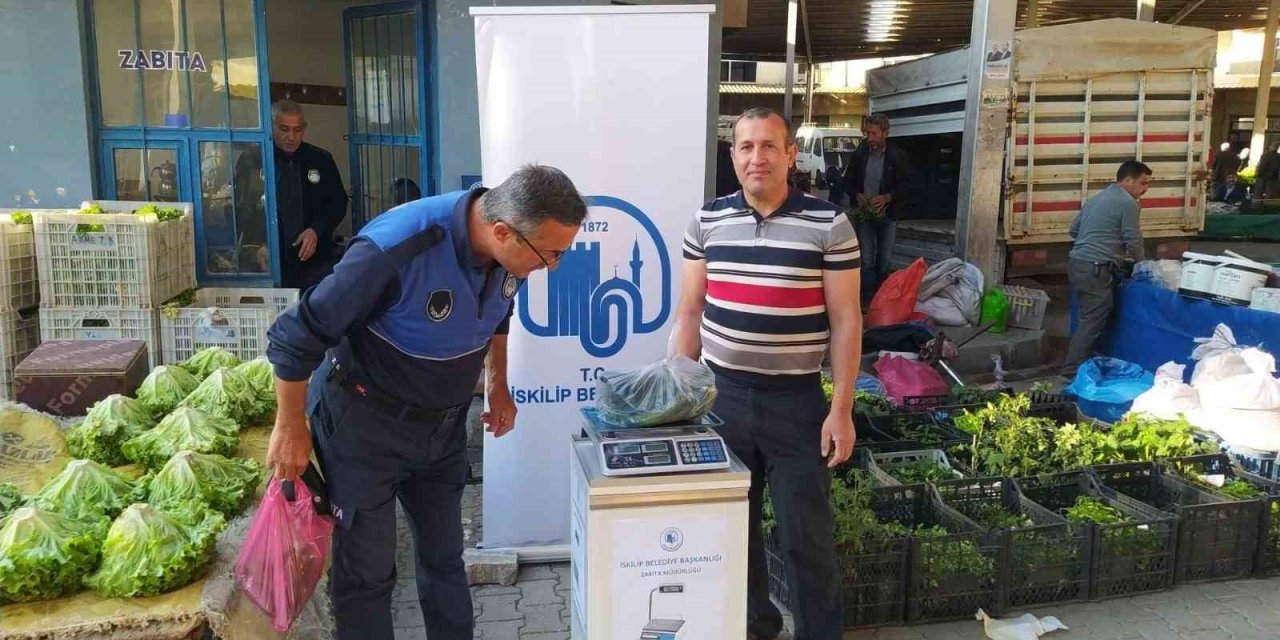 İskilip’te Ağırlık Kontrol Ve Poşet Uygulamasına Geçildi