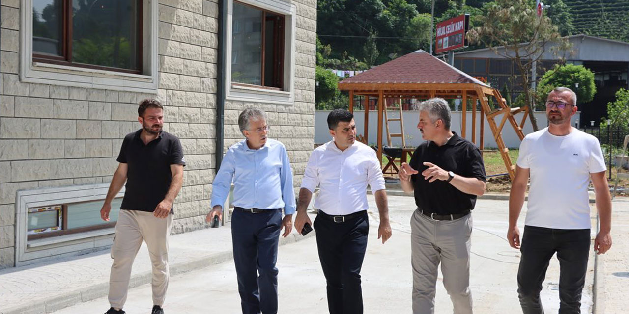 Rize Vali Vekili Sarı’dan Cumhurbaşkanı Erdoğan’lı Açılış Öncesi İnceleme