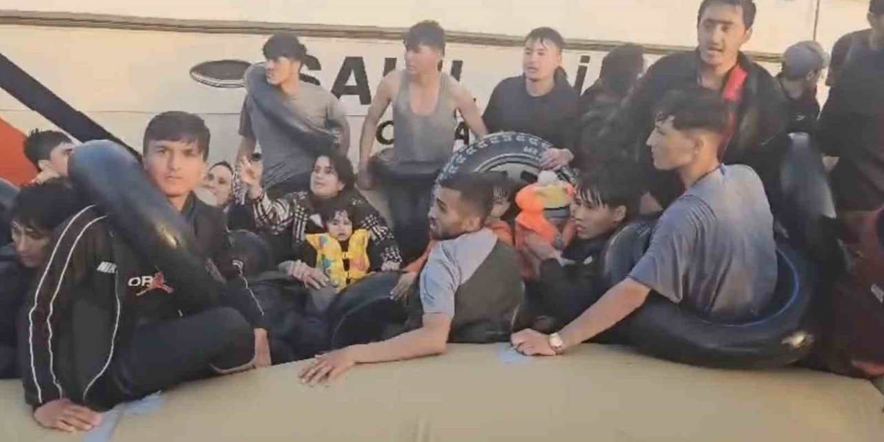 Ayvacık Açıklarında 7’si Çocuk, 41 Kaçak Göçmen Yakalandı